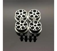 RC Components Parts For Tamiya For MINI 4WD Middle Diameter20.5mm Lightweight Wheels Self-made Parts Colored Wheel W/Aluminum Disc(Silver)