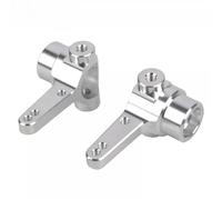 RC Components Parts For Tamiya GF-02 GF-01 WR-02C Aluminum Front Rear Uprights Arms C-Hubs Upgrades Modification Replacement(Silver)