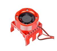 RC Components Parts For Traxxas For E-Maxx For E-Revo For Summit For Arrma 1/10 For Kraton For Talion For Typhon 1/8 Motor Cooling Fan Heat Sink With Light(Red)