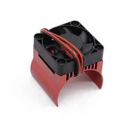 RC Components Parts For Traxxas For E-Revo For E-Maxx For Summit For Arrma For Kraton For Talion For Typhon 1/10 1/8 42mm Motor Cooling Fan Heat Sink RC Car(Red)