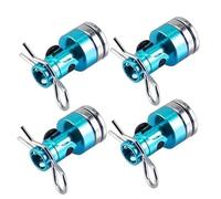 RC Components Parts For Traxxas For Hsp For Sakura Redca 1/10 4pcs Stealth Invisible Body Post Mount Contact Shell Column Clips RC Drift Car(Blue)
