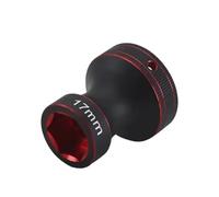 RC Components Parts For Traxxas For X-Maxx For Summit For E-Revo 1/8 17mm Wheel Hex Nuts Sleeve Wrench Metal Tools Off Road RC Truck Car(Red)