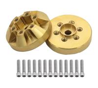 RC Components Parts For TRX4 For TRX6 For Axial For SCX10 90046 For Capra 1/10 2Pcs Brass Internal Weights Brake Disc 1.9 2.2 Inch Wheel Rims RC Crawler Parts