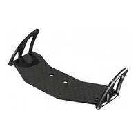 RC Components Parts For WLtoys 244016 For Losi Micro B For Losi Micro T 1/24 Rc Car Upgrades Parts Accessories Rear Body Wing Spoiler Aluminum Meta(Black)