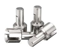 RC Components Parts For Wltoys A949 A959-B A969-B A979-B K929 4 Pcs A959-B-21 Upgraded Metal Differential Cup Parts(Silver)