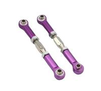 Rc Connecting Rod Tie Rod For HSP 94111 94188 106017 166017 08242 06016 1/10 2pcs Aluminum Front/Rear Linkages Rc Off-road Car Trucks Parts Replacement And Use(Purple)