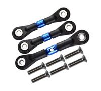 Rc Connecting Rod Tie Rod For TAMIYA For TT02 TT02T For TT01 TT01E TT01D 1/10 3Pcs Adjustable Tie Rod TT160 TT2160 Steering Rods RC Car Parts Accessories(Blue)