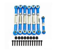 Rc Connecting Rod Tie Rod For Traxxas For Slash 2WD 1/10 7PCS Adjustable Aluminum Turnbuckles Camber Link Linkage Sets Rc Car Parts Parts And Accessories Upgrade Replace(Navy Blue)