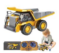 RC Construction Vehicle - Remote Control Dump Truck, Electric Toy Sand Hauler with Realistic Bed Lifting, High Performance Motorized Toy, Ideal for Outdoor Backyard Playtime