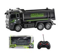 RC Crane, Electric Mechanical Construction Car | Remote Control Digging and Leveling, Engineering Car Toy for Children and Adults RC Dump Truck with Effects