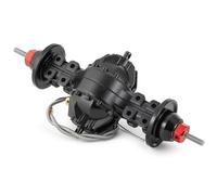 RC Crawler Axle For Tamiya 1/14 RC Trailer Tractor Truck Upgrade Parts CNC Aluminium Alloy Front Rear Differential Axle Built-In Gear(Rear)