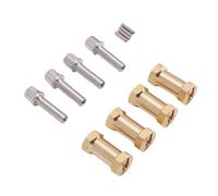 RC Crawler Brass Hex Hub Set - Reliable Wheel Hub Extenders for SCX10 1/10 Scale - Upgrade Kit for Improved Stability Off-road (Gold)