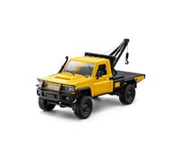RC Crawler Car, 1:12 2.4G Full-proportional 4WD Two Speed RC Climbing Car with Functional Crane, Liftable Hook and Led Lights, Gift for Engineering Enthusiasts (RTR)