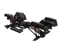 RC Crawler Chassis Frame 313mm Wheelbase 2 Speed Transmission | Nylon Chassis with 4 Shock Absorbers, Steel Internal Gears, Aluminum Alloy Build, Compatible with AXIAL SCX10 1/10