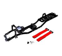 RC Crawler Frame For Axial For SCX10 & For SCX10 II 90046 For 1/10 The 313mm 12.3" Wheelbase Prefixal Gearbox Metal For Chassis Frame RC Crawler Car(Complete Set Black)