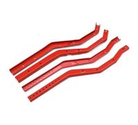 RC Crawler Frame For Axial For SCX10 III For Gladiator For Wrangler 4PCS Metal For Chassis Frame Rails Adjustable Wheelbase Kit RC Car Parts(Red)