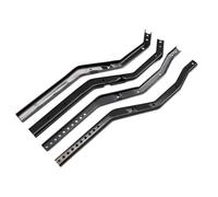 RC Crawler Frame For Axial For SCX10 III For Gladiator For Wrangler 4PCS Metal For Chassis Frame Rails Adjustable Wheelbase Kit RC Car Parts(Black)