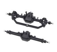 Rc Crawlers Axles For Trx4m 1/18 Plastic Front And Rear Axle Set Complete With Servo Mount RC Crawler Upgrade Parts Replacement Model(1set)