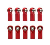 RC Crawlers Models For Arrma For Granite For Senton For Vorteks For Typhon For Rock 1/10 Metal Tie Rods Linkage Set Big Heavy Duty RC Car Upgrade Parts(Red,10pcs)