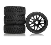 RC Crawlers Models For ARRMA For Losi For Kyosho For Tamiya For HPI WR8 For HSP 1/8 1/7 On Road Tires Plastic Wheels 17mm Hex Tyres Drift Car RC(Black)