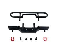 RC Crawlers Models For FMS 124 FCX24M For Camel Trophy D90 D110 For Discovery The First Generation Metal Upgrade Remote Control Car Front Bumper(Black)