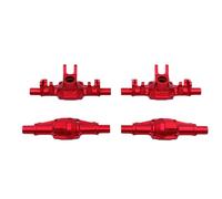 RC Crawlers Models For FMS FCX24M For Camel Trophy D90 D110 For Discovery 1/24 Metal Front And Rear Axle Shells Upgrade Remote Control Car Of The(Red)
