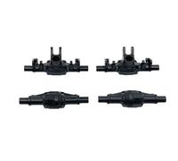 RC Crawlers Models For FMS FCX24M For Camel Trophy D90 D110 For Discovery 1/24 Metal Front And Rear Axle Shells Upgrade Remote Control Car Of The(Black)