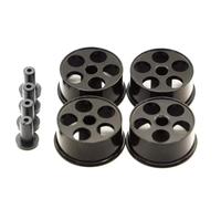 RC Crawlers Models For Tamiya For Mini 4WD 1/32 Middle Diameter Wheels Self Made Parts Scale L018 1Set Colored Wheel Aluminum Disc(Black)