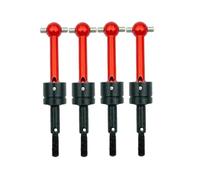 RC Crawlers Models For Tamiya For TT-01 For TT-02 TA04 53792 1/10 Metal For Universal Drive Shaft CVD RC Car Upgrade Parts Model Accessory Crawlers(Red,4pcs)