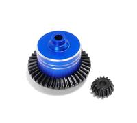RC Crawlers Models For Tamiya For TT02 For TT02B XV02 1/10 RS RC Metal Differential Case With Steel Main Gear Spur Car Upgrade Parts Accessories(Blue)