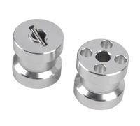 RC Crawlers Models For Tamiya Wild Grasshopper II Aluminum Rear Wheel Adapters Model Accessory Assemble Replace Upgrade Parts Modified(Silver)