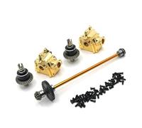 RC Crawlers Models For WLtoys 144010 144001 144002 1/14 Metal Center Drive Shaft Assembly Gearbox Differential Kit RC Car Parts Upgrade Replace(Yellow)