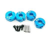 RC Crawlers Spare For HSP For Tamiya For SCX10 For Slash 1 Set Aluminum Wheel Hex 5/6/7mm Thickness 12mm Drive Hub With Dowel Screws RC Car Track Truck(Blue1,5mm)