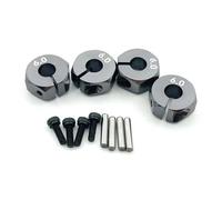 RC Crawlers Spare For HSP For Tamiya For SCX10 For Slash 1 Set Aluminum Wheel Hex 5/6/7mm Thickness 12mm Drive Hub With Dowel Screws RC Car Track Truck(Titanium,6mm)
