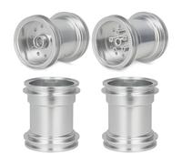 RC Crawlers Spare For Tamiya CW-01 1/12 Lunch Box Midnight Pumpkin Aluminum Alloy Front Rear Wheel Hub Rims Big Tire Model Car Upgrade Parts