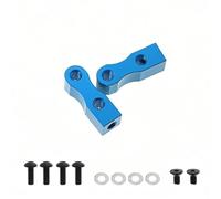 RC Crawlers Spare For Tamiya For TT01 For TT02 1/10 Aluminum Alloy Servo Mount Bracket Fixed Frame RC Car Upgrade Parts Accessories(Blue)