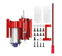 RC Crawlers Spare For WPL B1 B14 B24 C14 C24 For MN D90 D91 MN96 1/12 Three-Generation Full Metal 2 Speed Gearbox Transmission With Servo RC Car Parts(Red 1)