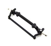 RC Crawlers Spare Parts For Tamiya Truck 1/14 Black For Silver Axle Rod RC Tractor Upgrade Part 1PC Metal Front Steering Linkage Replace The Old(Black)