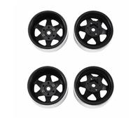 RC Crawlers Wheel Hub For TRX4 For Axial For SCX10 90046 UTB18 W1948 1/10 Offset -8.9mm Metal 1.9" Beadlock Wheel Rim Deep Dish Hub RC Car Parts(Black)