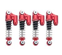 Rc Damper For Axial For SCX24 90081 1/24 31/32/39.5/43/48mm Metal Threaded Tele Shock Absorber Damper RC Crawler Car For Universal Parts(31mm-A Red Black)
