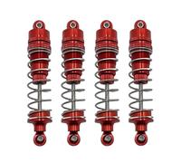 Rc Damper For HB For Toys R1001 For Bronco R1002 R1003 4pcs Metal Oil Shock Absorber Damper RC Car Upgrade Parts Accessories(Red)