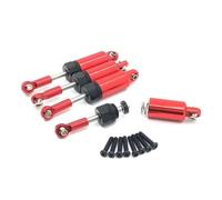 Rc Damper For HSP 18301 18302 18311 18312 18321 18322 1/18 Metal Oil Shock Absorber Damper RC Car Upgrade Parts Accessories(Red)