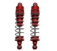 Rc Damper For Huangbo R1001 R1002 R1003 1/10 Metal Upgraded Front And Rear Hydraulic Shock Absorbers RC Car Parts Accessories(Red)