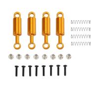 Rc Damper For WLtoys 284131 284010 284161 K989 K969 RC 1/28 Remote Control Car Metal PO Parts With Built in For Spring Shock Absorber 4PCS(Yellow)