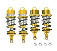 RC Dampers Models For Arrma Ara330627 For Limitless 6s For Blx For Felony Violation Front And Rear Shock Absorber Upgrade Parts(Yellow)