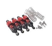 RC Dampers Models For Tamiya For TT-02 TA05 TL-01 MF-01X For HPI For Kyosho For Redcat 1/10 4pcs Aluminum Oil Shock Absorber RC Car Upgrade Parts(Red)