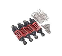 RC Dampers Models For Tamiya For TT-02 TA05 TL-01 MF-01X For HPI For Kyosho For Redcat 1/10 4pcs Aluminum Oil Shock Absorber RC Car Upgrade Parts(Black Red)