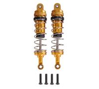 RC Dampers Models For WLtoys 144001 144002 144010 124019 124017 2-Piece Metal Oil-Based Adjustable Shock Absorber Remote Control Cars(Gold)