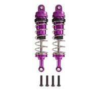 RC Dampers Models For WLtoys 144001 144002 144010 124019 124017 2-Piece Metal Oil-Based Adjustable Shock Absorber Remote Control Cars(Purple)