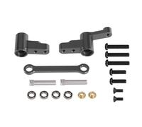 RC Decorative Accessories Compatible With MJX For Hyper Go 14301 14302 14303 1/14 RC Car Upgraded Parts Metal Improved Steering Component With Steering